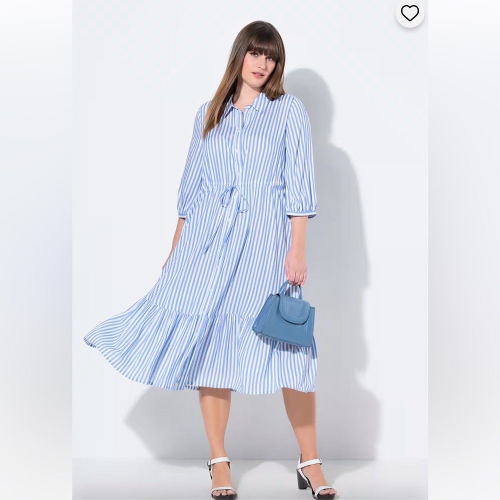 Ulla Popken Striped Shirtdress - Picture 3 of 7